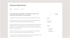 Desktop Screenshot of christian-single-woman.com