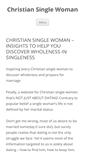 Mobile Screenshot of christian-single-woman.com